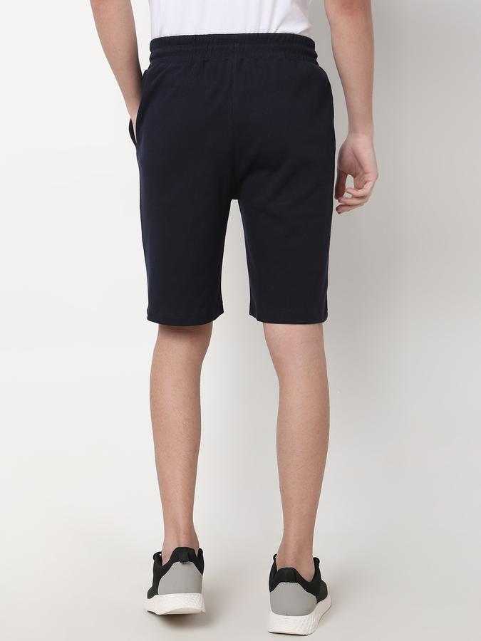 Boys Cotton Relaxed Fit Drawstring Waist Clean Hem Shorts