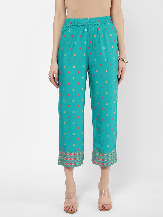 R&B Women Teal Palazzos & Culottes image number 0