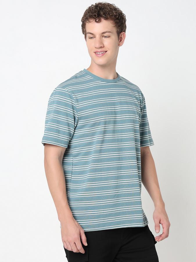 R&B MEN'S YOUNG MEN Short Sleeve STRIPE TEE - RELAX FIT image number 2