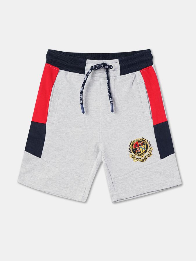 Boys Cotton Relaxed Fit Pull-On Clean Hem Shorts