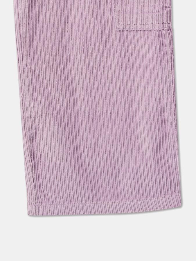 Girls Cotton Wide Leg Button Waist Pocket Trousers