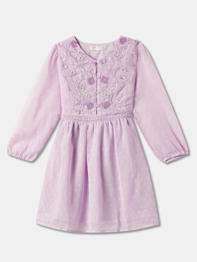 Girls Printed A-Line Dress