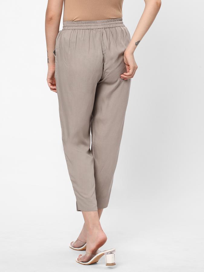 R&B Women's Solid Ankle Length Regular Pant image number 2