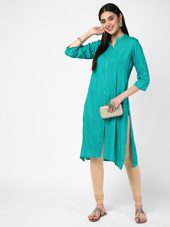 R&B Women Blue Kurtas image number 1