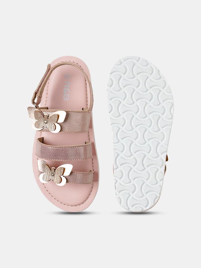 R&B Girls Pink Sandals image number 3