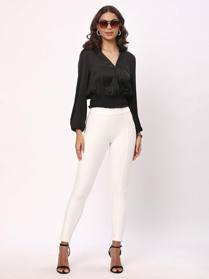 R&B Women's Pin Tuck Ponte Pants image number 1