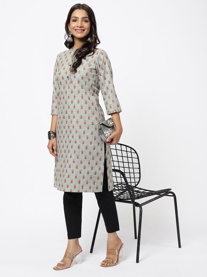 R&B Women Grey Kurtas image number 1