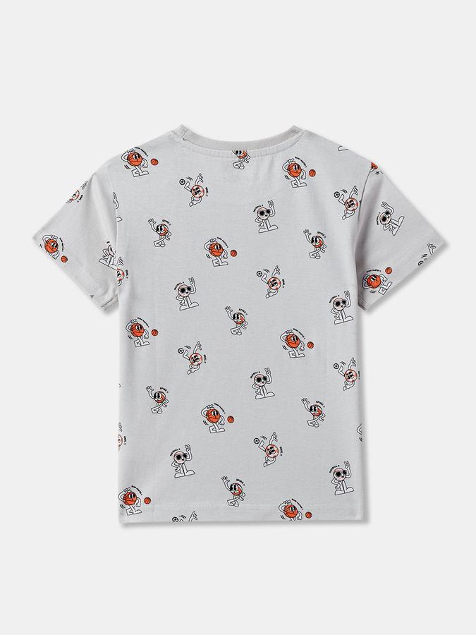 Boys Graphic Print Pure Cotton Regular T Shirt  image number 1