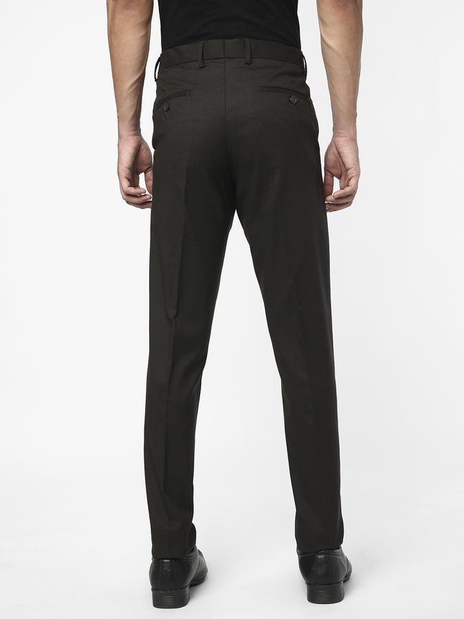 R&B Men Brown Formal Trousers image number 2