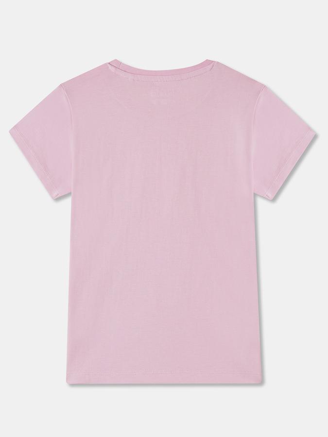 Printed T-Shirt with Crew Neck and Short Sleeves image number 1