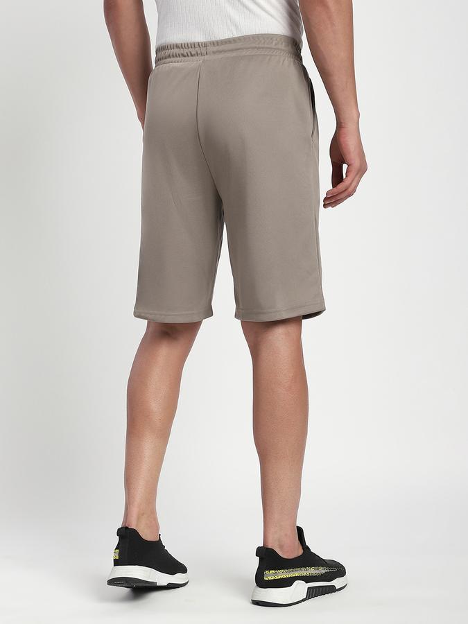 Men Polyester Relaxed Fit Drawstring Solid Shorts