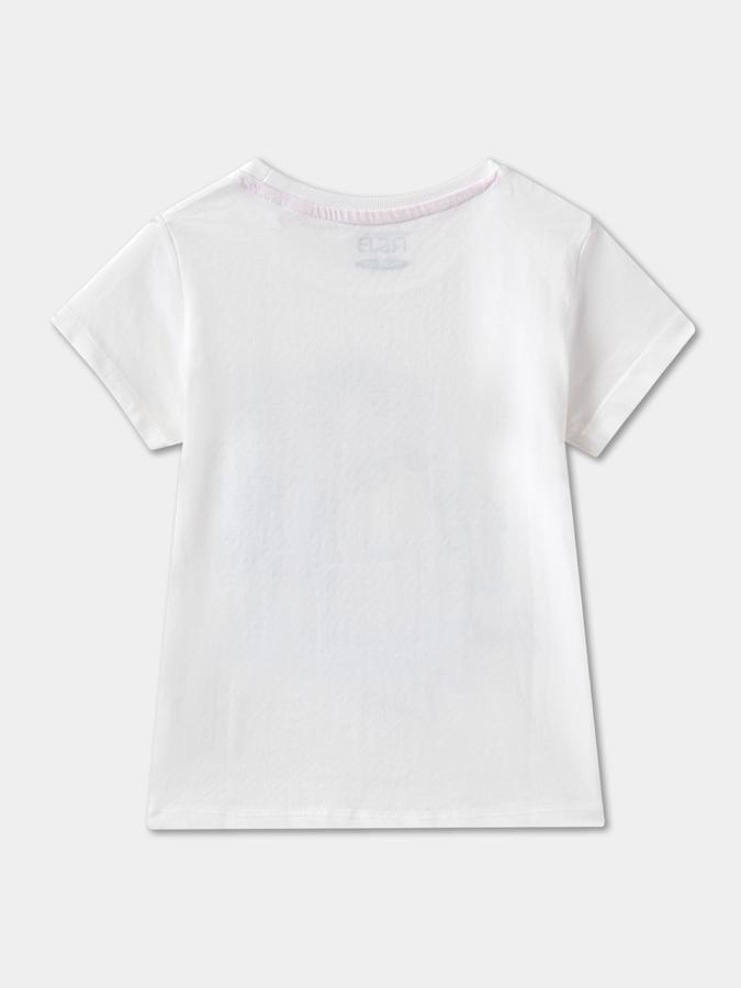 Girls Graphic Print Pure Cotton Regular T Shirt image number 1