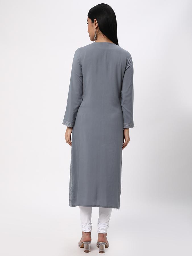 R&B Women Grey Kurtas image number 2