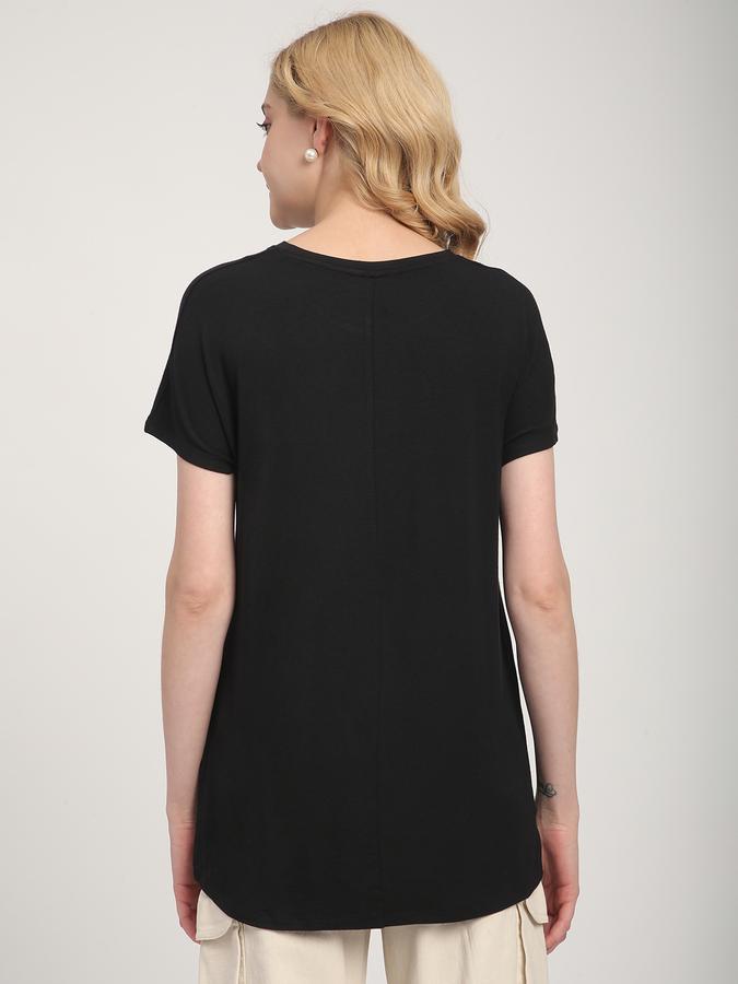 R&B Women Black Graphic T-Shirt