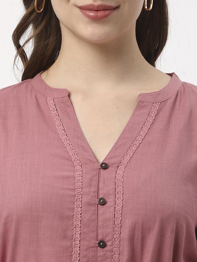 Women Solid Round Neck Dresses image number 3