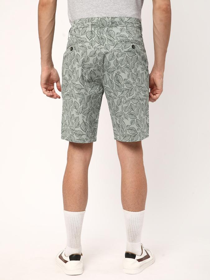 Boys Cotton Regular Fit Button Closure Clean Hem Shorts
