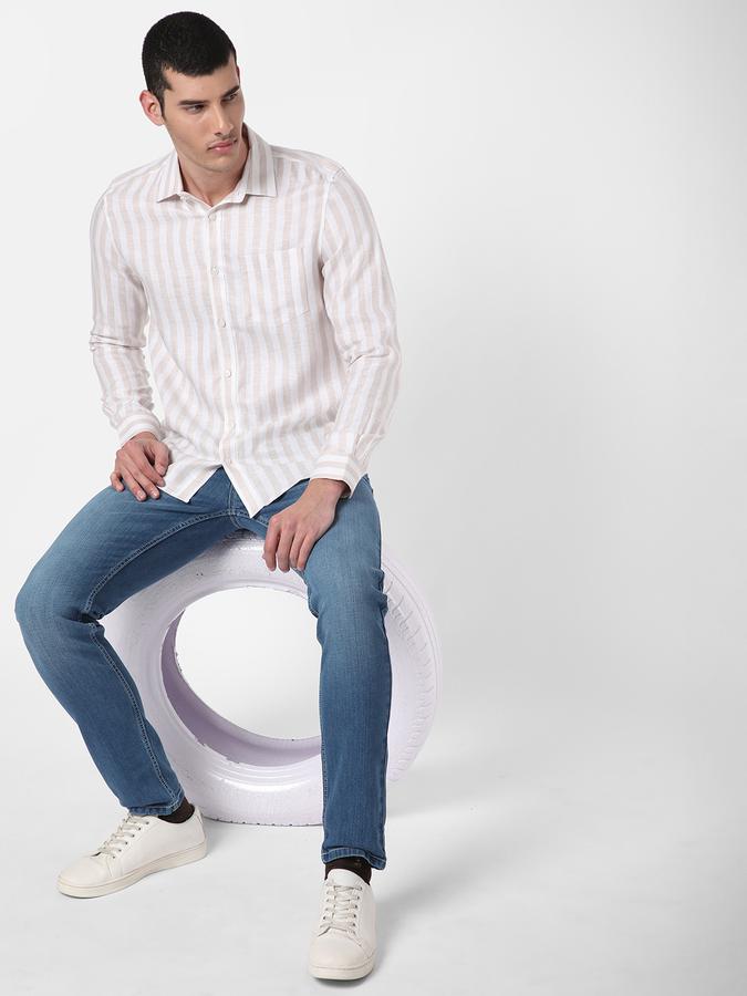 R&B White Men Casual Shirts image number 1