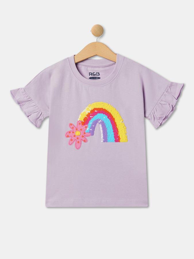 Graphic Print Round-Neck Top image number 0