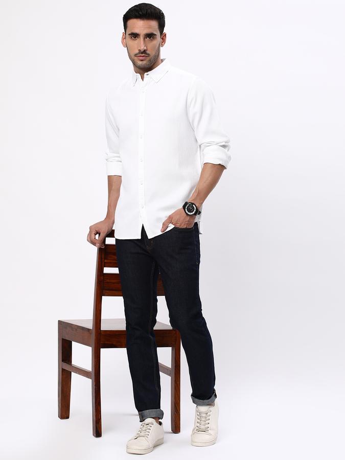 R&B Men's Textured Smart Casual Shirt image number 1