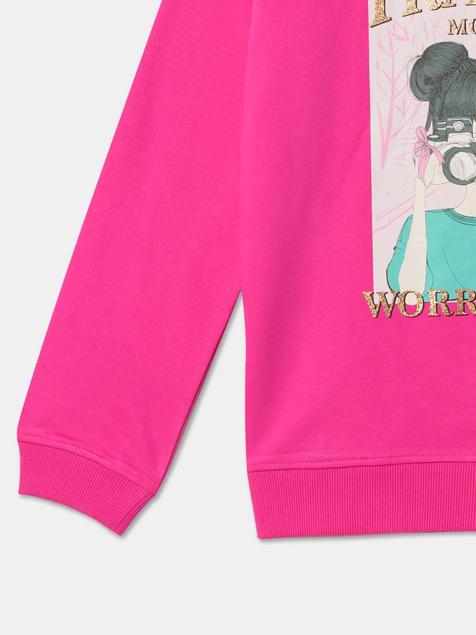R&B Girl's Round Neck Sweat Top image number 3