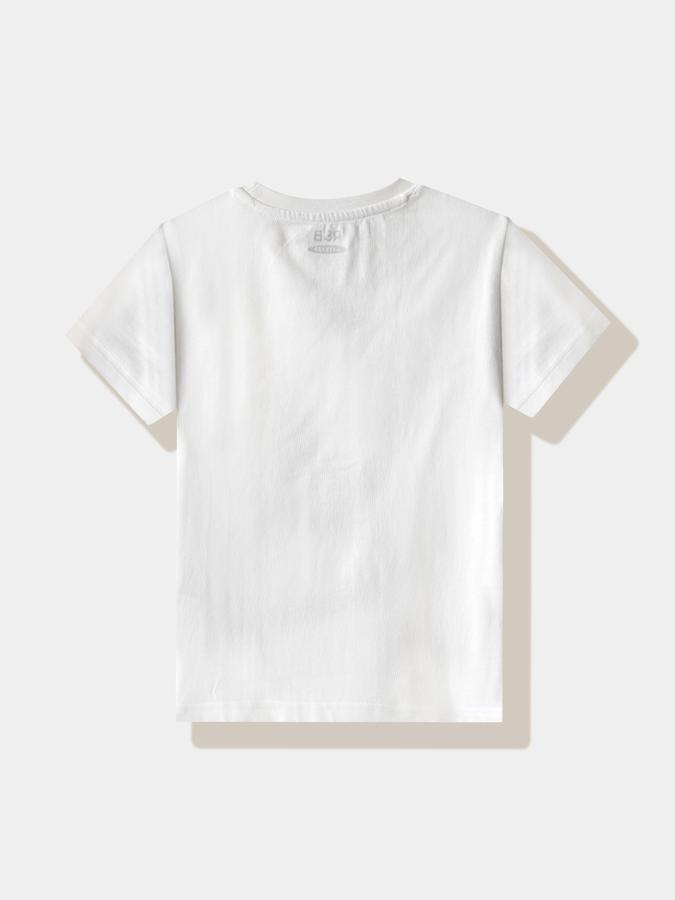 Boys Cotton Regular Fit Crew Neck Graphic T-shirt