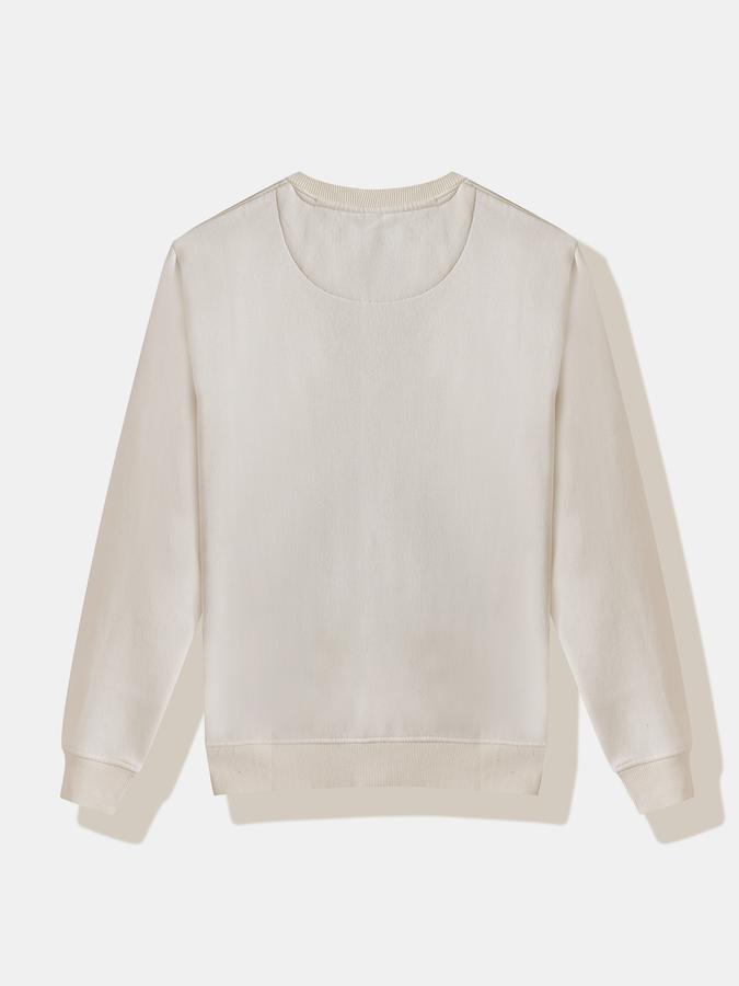 R&B Boys' Ivory Printed Sweatshirt