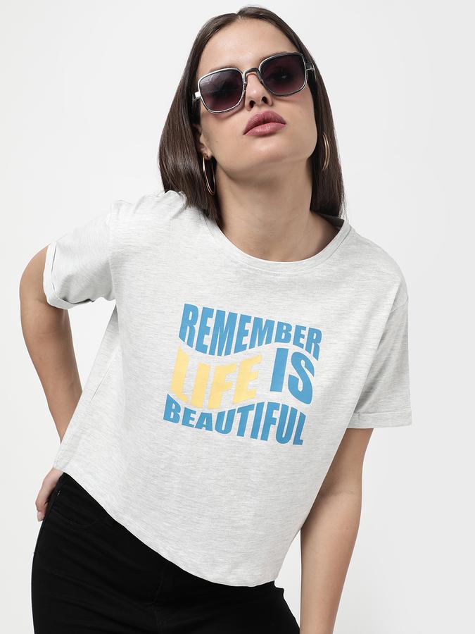 R&B Women's Printed Crop T-Shirt