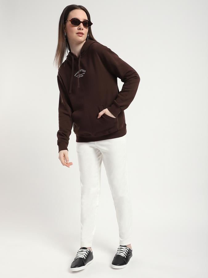R&B Women Ivory Solid Trousers