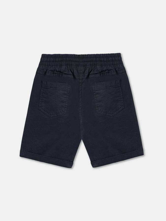 Boys Cotton Relaxed Fit Pull On Clean Hem Shorts