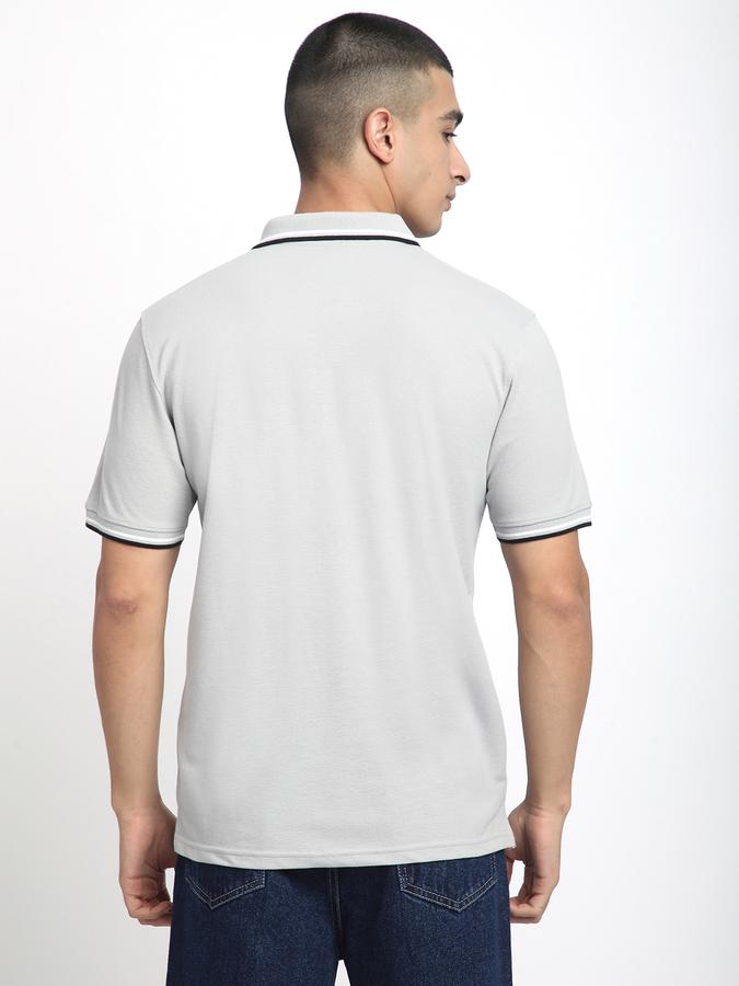 Men Polycotton Slim Fit Polo Neck Solid T-shirt