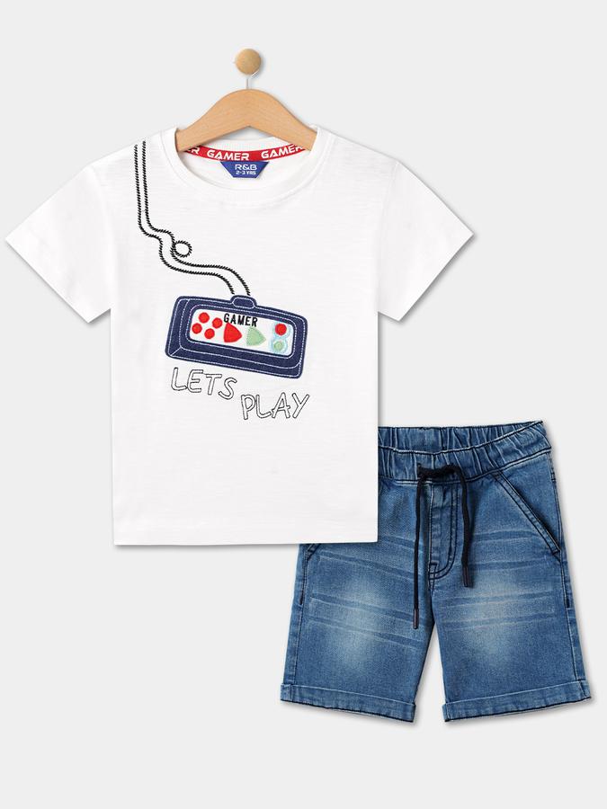 R&B Boys White Fashion Sets