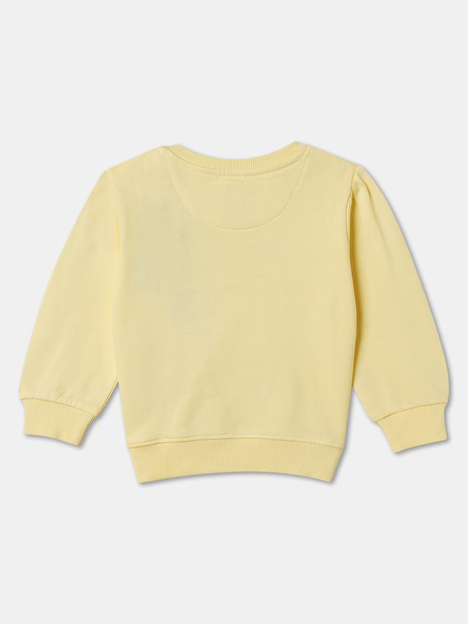 Girls Graphic Regular Fit Long Sleeve Crew Neck SweaT-Shirt