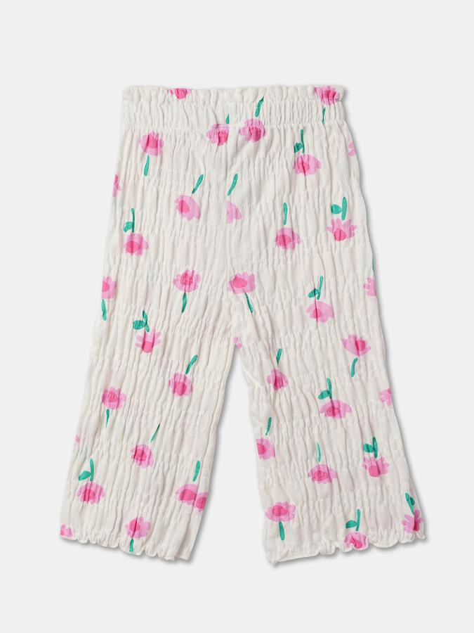Girls Flat-Front Straight Fit Trousers image number 1