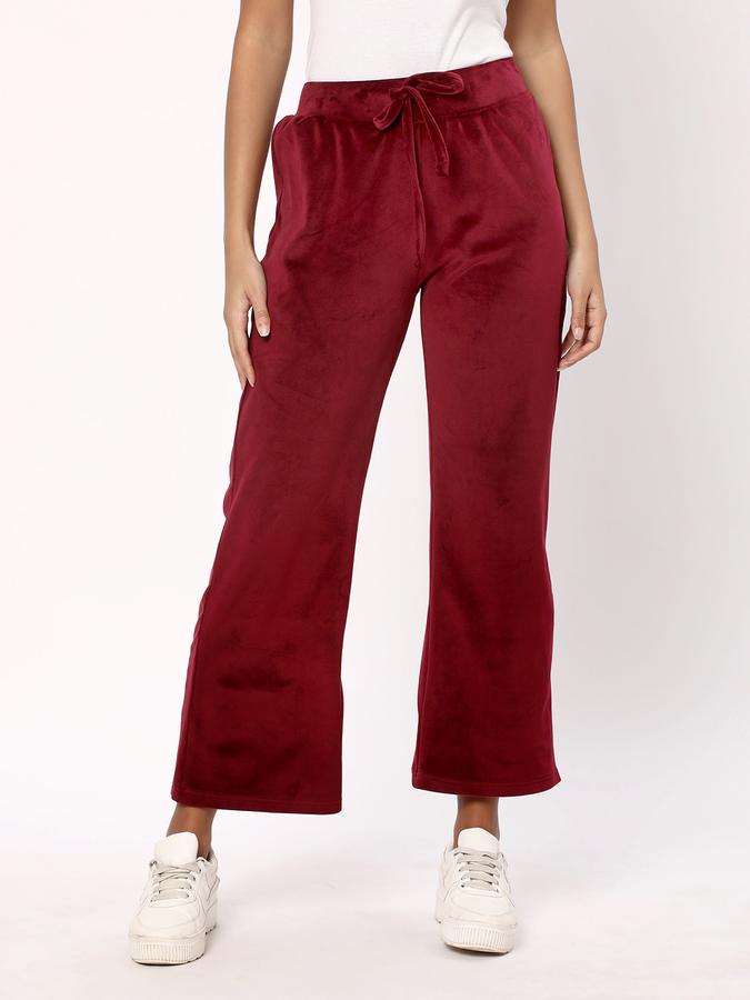 R&B Women Maroon Pants & Trousers