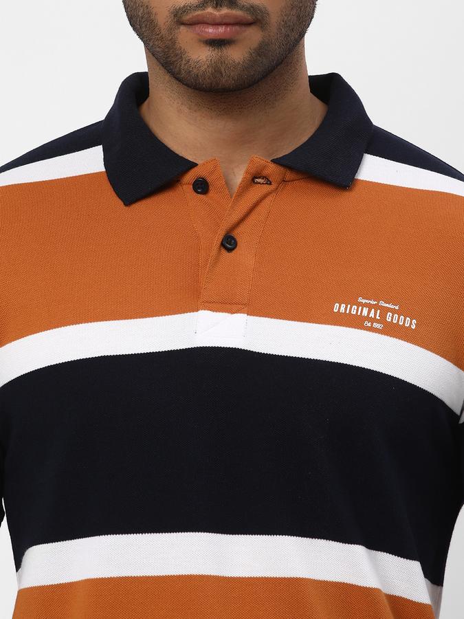 R&B Men's Striper Polo image number 3