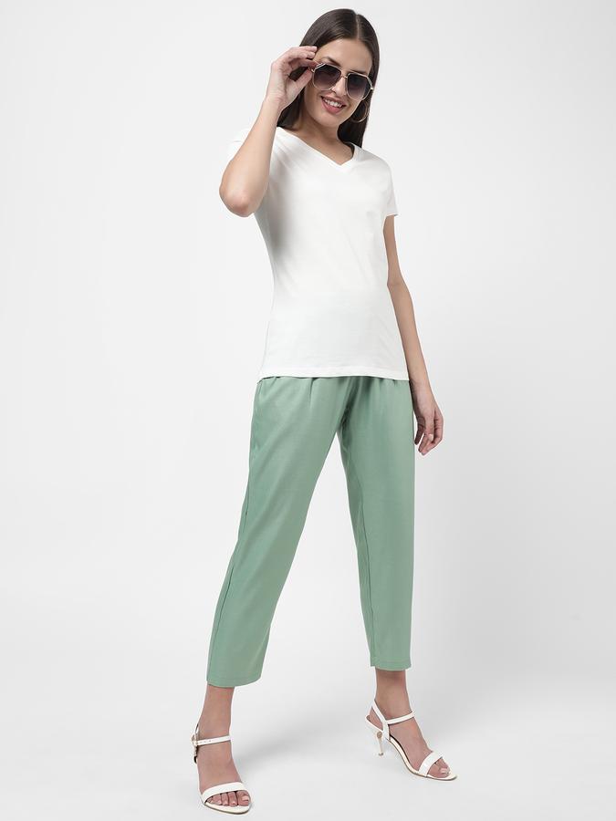 R&B Women's Solid Peg Trousers image number 1