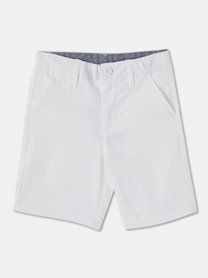 Boys Cotton Regular Fit Mid Waist Woven Shorts