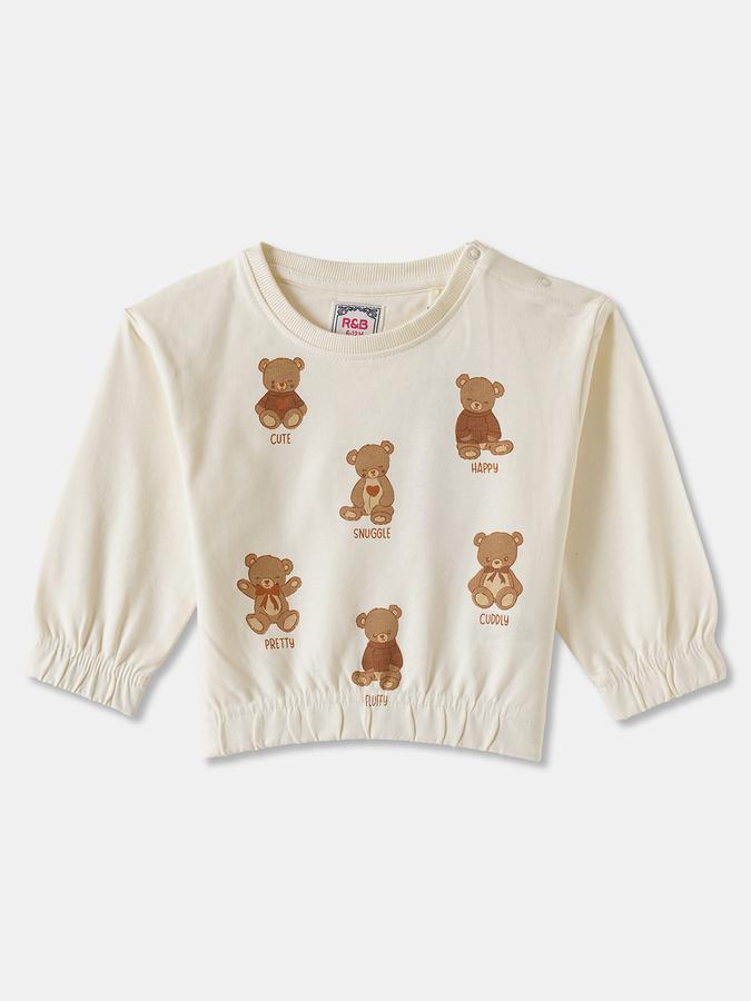 Girls Cotton Graphic Pullover and Bottoms Set