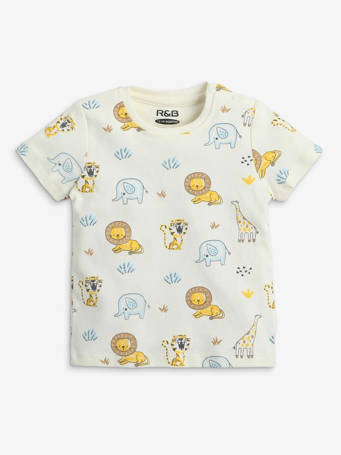 Boy Animal Print Pants & T-Shirt Set image number 0