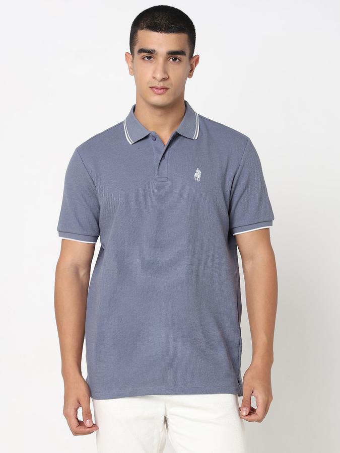 MENS TEXTURE POLO image number 1