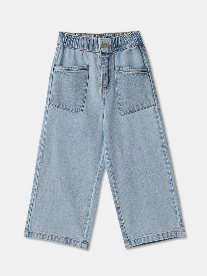 Girls Wide Fit High-Waist Clean Finish Jeans