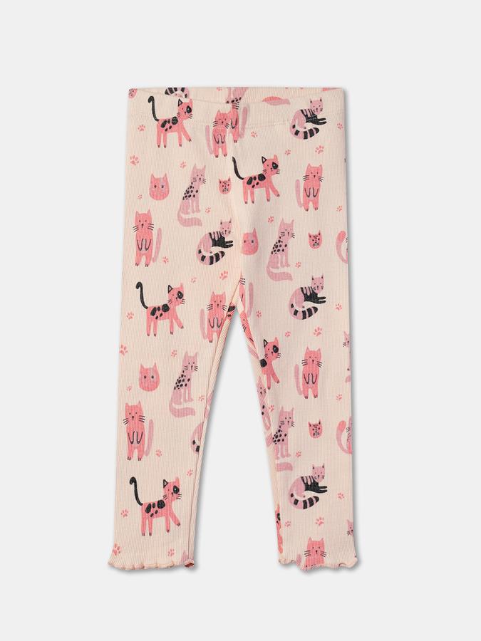 Girls Pack of 2 Printed Leggings image number 2