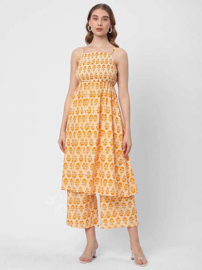 Women Block Print Pant-Suit Set image number 3