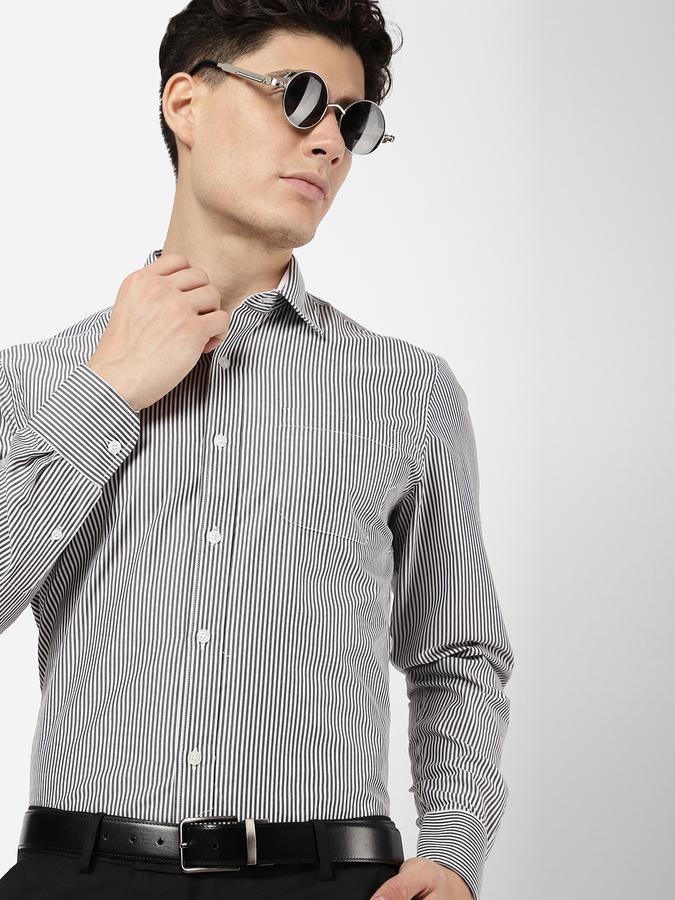 R&B Black Men Formal Shirts