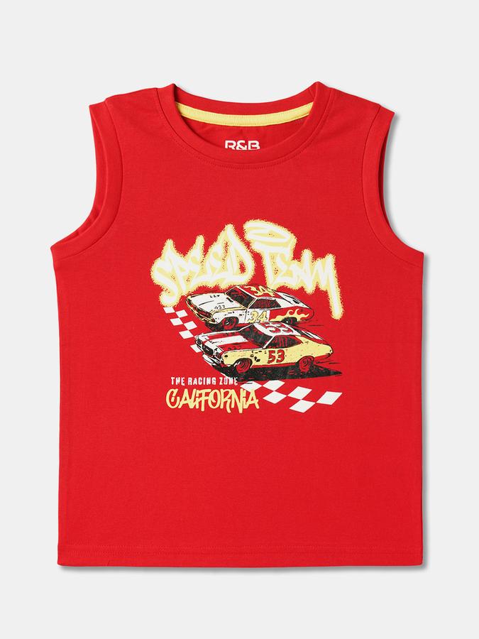 Boys Graphic Print Round-Neck T-Shirt image number 0