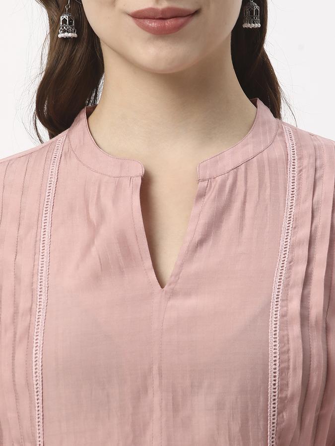 Women Solid A-line Kurta image number 3