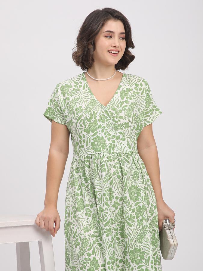 R&B Women A-line Below Knee length Dress 