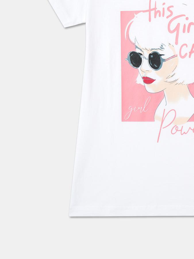 R&B Girl's Round Neck Graphic Tee image number 3