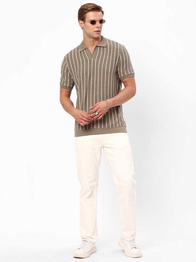 R&B Men's Fashion Textured Polo image number 1