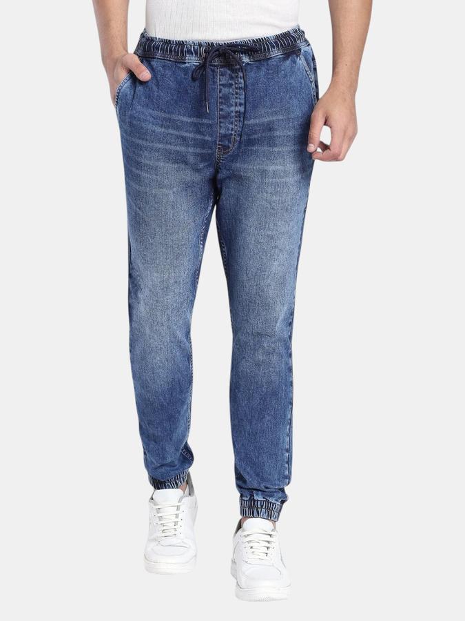 R&B Navy Blue Relaxed Fit Men Mid Rise Jeans